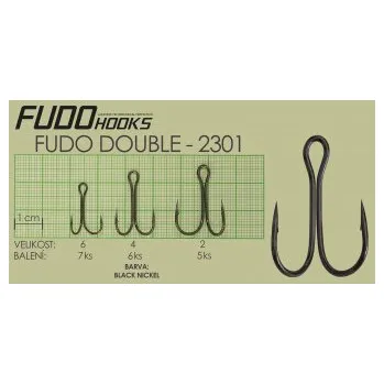 Rybářský háček Fudo Double 2 (bal.5ks)