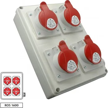 Rozvaděč Zásuvková rozvodnice ROS 1600 4x1643, IP44 (SEZ ROS 1600)