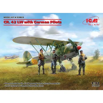 Plastikový model 1:32 Fiat CR.42 LW with German Pilots