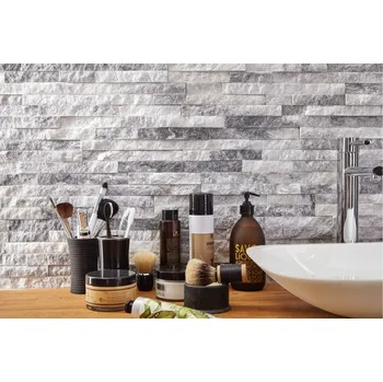 Obklad Přírodní obklad Kvarcit Cloudy grey 15x55 cm