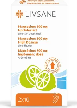 Livsane Magnézium 500 mg šumivé tablety 20 ks