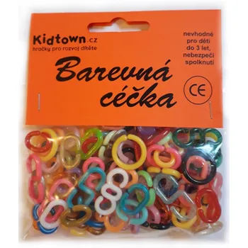 Teddies Céčka barevná plast v sáčku 100 ks