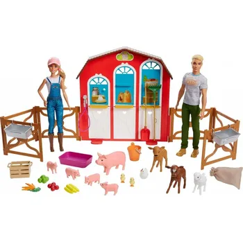 Panenka Barbie farmářka a farmář Ken a jejich farma