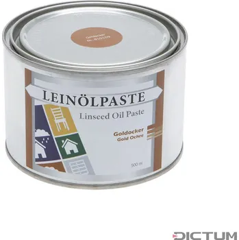 Olej na dřevo Dictum 810109 - Linseed Oil Paste Gold Ochre - Olejová pasta