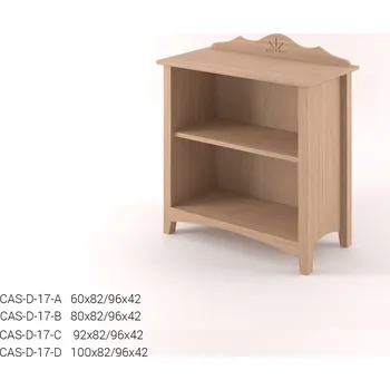 Knihovna Stylová knihovna malá CASTELLO D17 - DUB