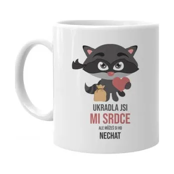 Žertovný předmět Ukradla jsi mi srdce, ale můžeš si ho nechat&nbsp;- hrnek- Tričkový.cz