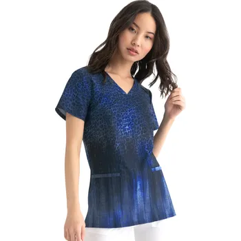 Dámská halenka Zdravotnická halena Heartsoul s batikovaným potiskem HS638 LEDM Velikost: S