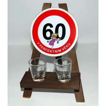 Žertovný předmět Stojan s panáky k výročí narození