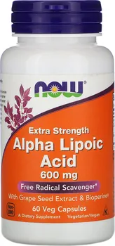 Přírodní produkt Now Foods Kyselina alfa-lipoová 60 cps.