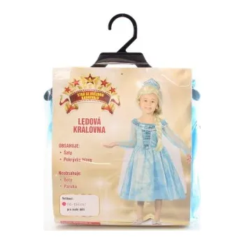 Karnevalový kostým Šaty na karneval - Ledová královna, 92 -104 cm