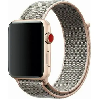 Příslušenství k chytrým hodinkám MůjMiBand.cz Nylonový náhradní řemínek pro Apple Watch 42mm/44mm/45mm/46mm/49mm Barva: růžová