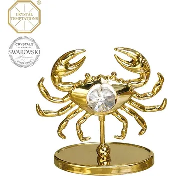 Figurka Designová figurka RAK s bílými krystaly v dárkové krabičce - 7 cm