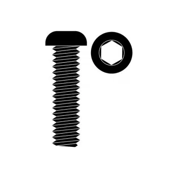 RC vybavení Ocelový imbusový šroub M3x12 mm s čočkovitou hlavou (10 ks)