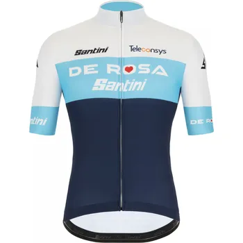 Cyklistické oblečení Dres krátký rukáv profi týmu DE ROSA SANTINI 2021