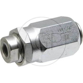 Ventil Oleodinamica Marchesini škrtící ventil 1/4" DRV-H-04 se zabudovaným zpětným ventilem