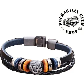 Náramek Kožený náramek Rocka Bracelet Poker