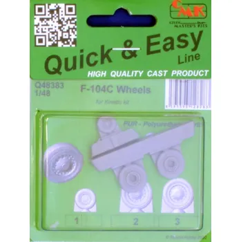 Plastikový model CMK 1/48 F-104C Wheels (KINETIC)