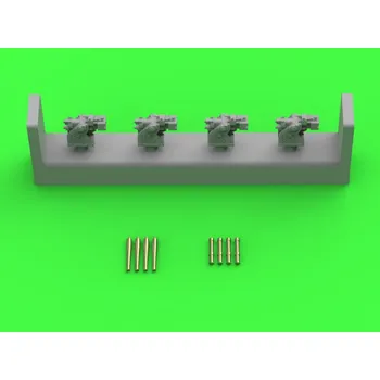 Plastikový model Master 1/350 French Training Gun 90mm mod.1935 (4 pcs.)