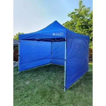 Zahradní stan Nůžkový stan 3x3m CLASSIC modrý se 4 boky