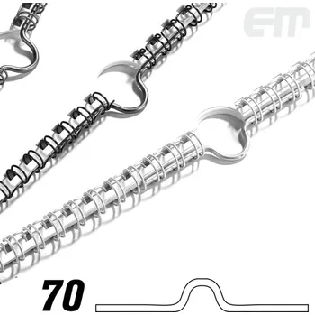 Háčky pro kalendáře, 70 mm, 10 ks, bílá