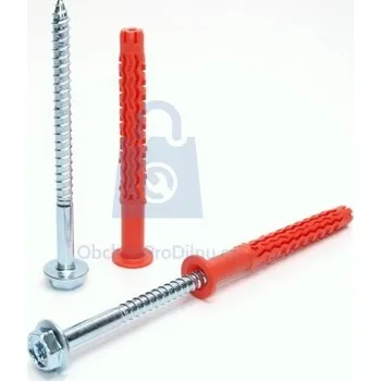 Hmoždinka Hmoždinka konstrukční s límcem + 6HR vrut MQLK-STB, MUNGO 10 x 80 - hobby balení, balení 1 ks