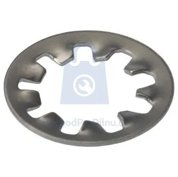 Matice Podložka ozubená, DIN 6797I, forma I s vnitřním ozubením, nerez A2 13, balení 1 ks