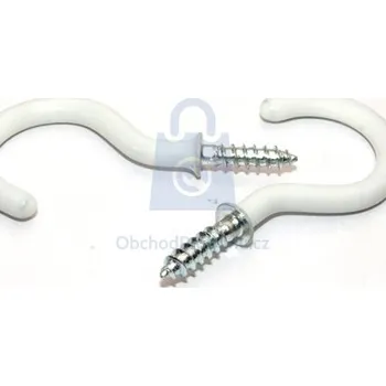 Vrut Hák s límcem, poplastovaný 30 mm, balení 100 ks