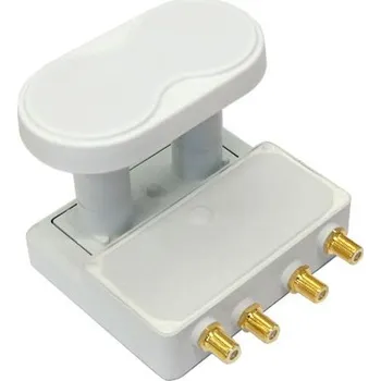 Satelitní konvertor LNB monoblock quad 4,3°