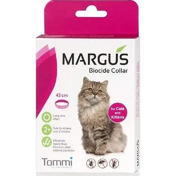 Tommi Margus Biocide Collar pro kočky 42 cm Antiparazitikum pro kočku Tommi Margus Biocide Collar pro kočky 42 cm
