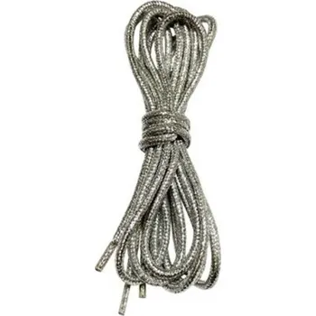 Tkaničky do bot Tkaničky do bot nebo do mikiny kulaté, jeden pár - Stříbrné, 110 cm