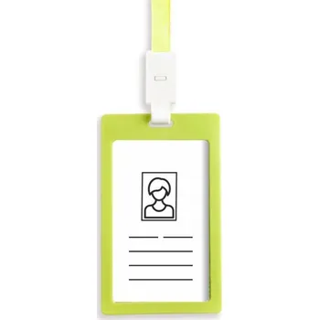 Jmenovka na stůl Visačka (jmenovka) Enjoy se šňůrkou, 90x54 na výšku, 1ks zelená