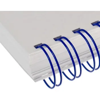 Vázací hřbet Kovový hřbet 2:1, 19 mm (do 160l), 50 ks, modrá