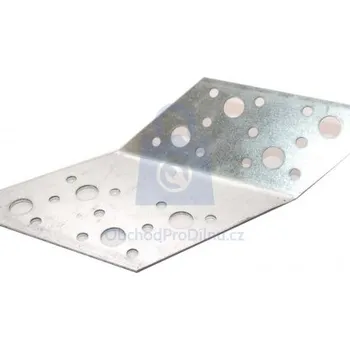 Tesařské kování Úhelník spojovací valby, zinkovaný 15-30° 160 x 80 Pravý, balení 1 ks