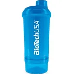 BioTechUSA šejkr Wave+ 500ml + 150ml - modrá + Sleva 3 % pro registrované