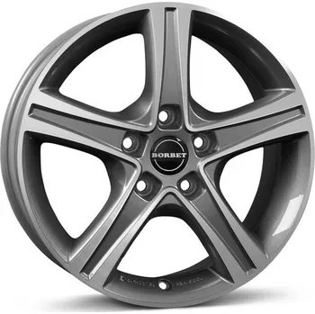 Alu kolo Alu disk Borbet CWD 7x17, 5x114,3, 66.1, ET45 mistral anthracite glossy polished