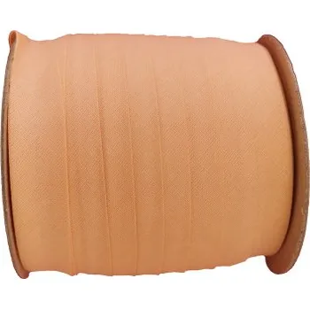 Šikmý proužek bavlněný šíře 18 mm zažehlený lososový | RTex