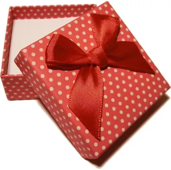 Dárková krabička Krabička červená - 60x60x25mm