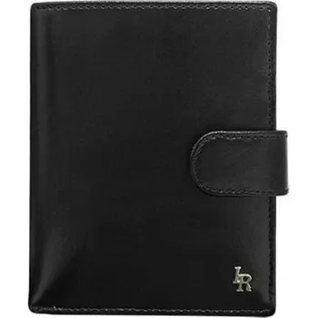 Peněženka Pánská stylová kožená peněženka se zapínáním Stefan černá