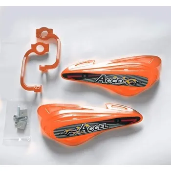 ACCEL kryty rukojetí s hliníkovým uchycením MX (22+28mm) (ALU-oranžová, plast-oranžová)