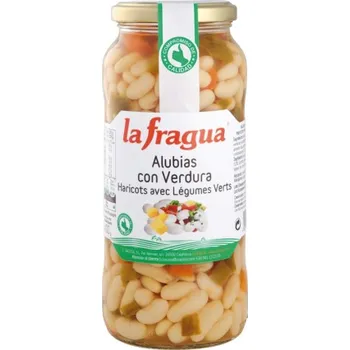 Luštěnina Sacesa Bíle fazole se zeleninou- sklenice 540G La fragua