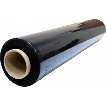 Obalový materiál Fixační průtažná stretch fólie, 500mm, 1,9kg, 23mic, černá, 1ks