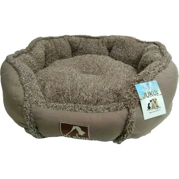 Pelíšek pro psa Juko petfood My Home koruna 70 x 64 x 14 cm hnědý