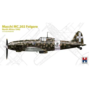 Plastikový model Hobby 2000 1/72 Macchi MC.202 North Africa