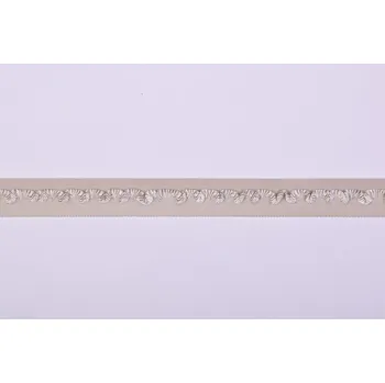 Textilie Lemovací pruženka v béžové barvě 1,7 cm 41659