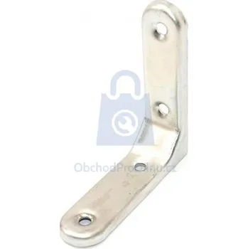 Tesařské kování Konzole jednoduchá ocelová WSM 50 x 50 bílá - hobby balení, balení 1 ks
