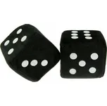 Bottari Kostky plyšové černé 8 x 8 cm