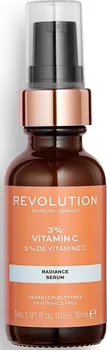 Pleťové sérum Revolution Skincare 3 % Vitamin C Scincare pleťové sérum proti vráskám 30 ml