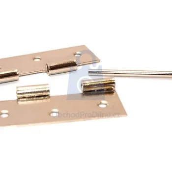 Tesařské kování Závěs kloubový s volným čepem, pozinkovaná a poniklovaná ocel 50 x 40 mm - hobby balení, balení 1 ks