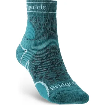 Dámské ponožky Bridgedale Trail Run LW T2 MS 3/4 Crew Women's teal/259 M ponožky