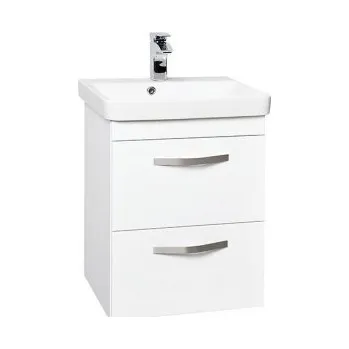 Koupelnový nábytek Krajcar LX-Luxury Koupelnová skříňka s úzkým keramickým umyvadlem 55x37x65 cm, LXT55 Barva: Bílá